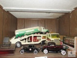 Lot of Trucks and Model Cars - Hess Truck, Nylint Hauler, Ace Hardware Truck new in box