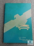 1957 Ford Thunderbird Handbook Manual