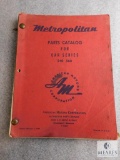 1959 Metroplitan Parts Catalog for 540-560 Series