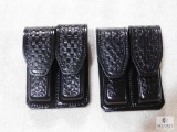 2 new Hunter leather double mag pouches fits Beretta, Glock, Ruger, and similar