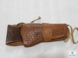 Vintage leather western holster fits 5.5