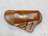 Leather small of the back holster fits Sig P220 and similar