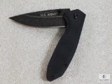 New US Army spring assist tactical folder with belt clip