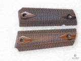 New 1911 Checkered Diamond wood grips