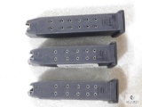 3- Factory Glock 40 Smith and Wesson magazines 13 round and 15 round