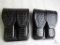 2 new Hunter leather double mag pouches fits staggered mags like Beretta 92, 96, Ruger P95, 93 Glock