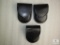 3 new leather ammo wallets/handcuff cases