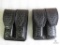 2 new Hunter leather double mag pouches fits Beretta, Glock, Ruger and similar