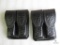 2 new Hunter leather double mag pouches fits staggered mags like Beretta 92,96 Ruger P95, 93 Glock