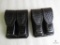 2 new Hunter leather double mag pouches fits staggered mags like Beretta 92, Ruger, Glock