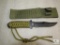 New fixed blade survival knife with paracord handle