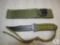 New fixed blade survival knife with paracord handle