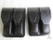 2 new Hunter leather double mag pouches fits staggered mags like Beretta 92, Ruger, Glock