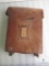 Vintage leather satchel marked Company E 21st Infantry