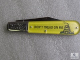 New Master Barlow large single blade Don't Tread on Me pocket knife