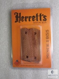 New Herrett's 1911 officers wood grips