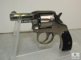 H&R Young America nickel revolver chambered in .32 octagon barrel