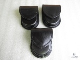 3 new leather ammo wallets/handcuff cases