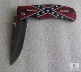 New spring assist Southern Heritage Confederate folder with belt clip