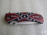 New spring assist Southern Heritage Confederate folder with belt clip