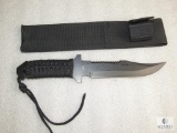 New fixed blade tactical survival knife with sheath