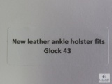 New leather ankle holster fits Glock 43