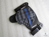 American flag kydex and leather inside waist holster fits Glock 43 and similar semi autos