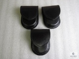 3 new leather ammo wallets/handcuff cases