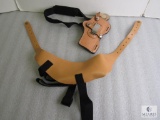 New Hunter suede lined leather shoulder holster fits revolvers up to 4