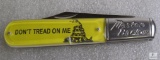 New Master Barlow large single blade Don't Tread on Me pocket knife