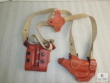 New leather shoulder holster fits Ruger LC9 and similar autos