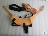New Hunter suede lined leather shoulder holster fits revolvers up to 4