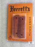 New Herrett's 1911 officers wood grips