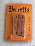 New Herrett's 1911 officers wood grips