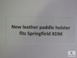 New leather paddle holster fits Springfield XDM