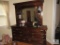 Large Heavy Wood Dresser with Mirror 6 Drawer