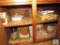 Cabinet lot- casserole dishes, Mixing Bowls, Canister +