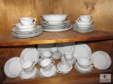 Lot of China Dishes Rose China Brenda Plates, Saucers, Bowls, Cups +
