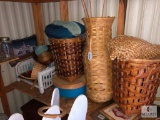 Shelf lot Baskets & Household Items