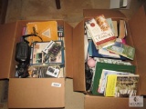 Large Lot Books, Cassette Tapes, and Cameras