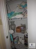 Bathroom Lot - Wicker Hamper, Towels, Scale, +