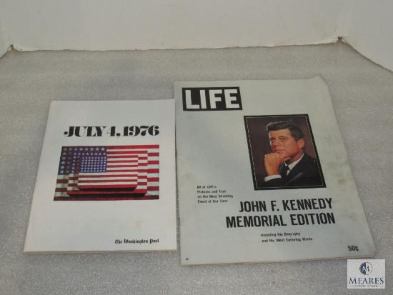 Life Magazine John F. Kennedy Memorial Edition & The Washington Post July 4, 1976
