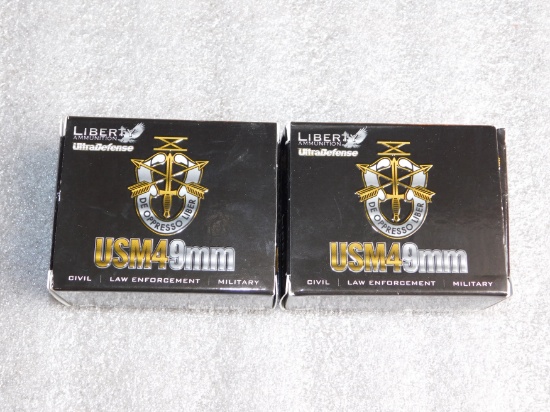 Lot 40 Rounds USM4 9mm Luger Ammunition
