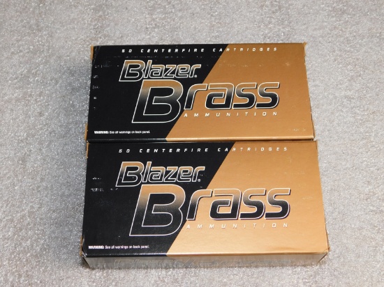 100 Rounds Blazer Brass 9mm Luger Ammunition 115 Grain Ammo