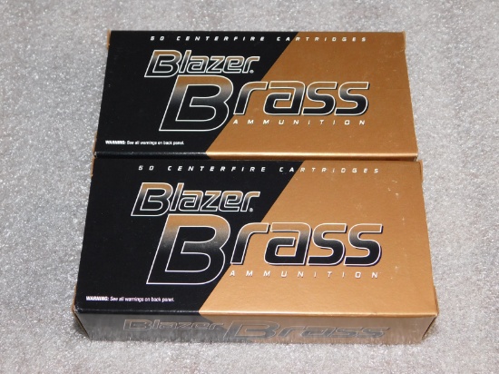 100 Rounds Blazer Brass 9mm Luger Ammunition 115 Grain Ammo