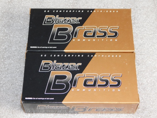 100 Rounds Blazer Brass 9mm Luger Ammunition 115 Grain Ammo