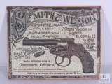 New Vintage Look Metal Sign Advertisement Smith & Wesson Lemon Squeezer Pistol