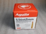 Case 300 Rounds Aguila 5.56 x 45mm Ammunition 55 Grain Ammo