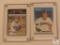 Lot of (2) Vintage Baseball Cards Will Clark Fleer #269 and Rod Carew #210