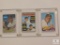 Lot of (3) Vintage Baseball Cards Willie McCovey, Rod Carew and Rookie Yankees